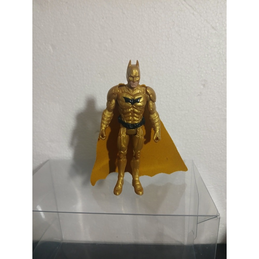 BATMAN 2012 4" Action Figure w/ Cape Gold Movie RARE Dc Comics